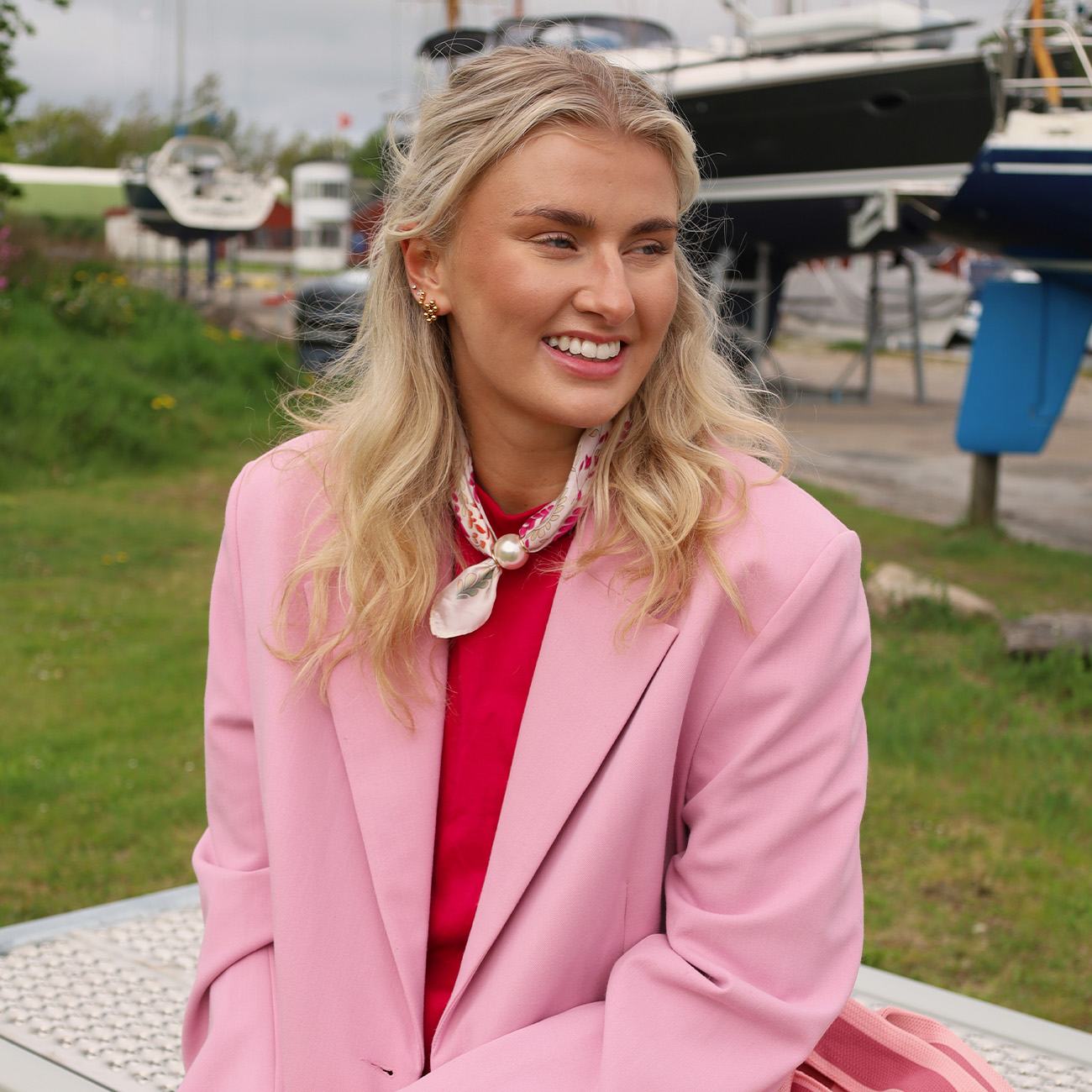 Nova Tørklæde - Rosa/Orange/Taupe