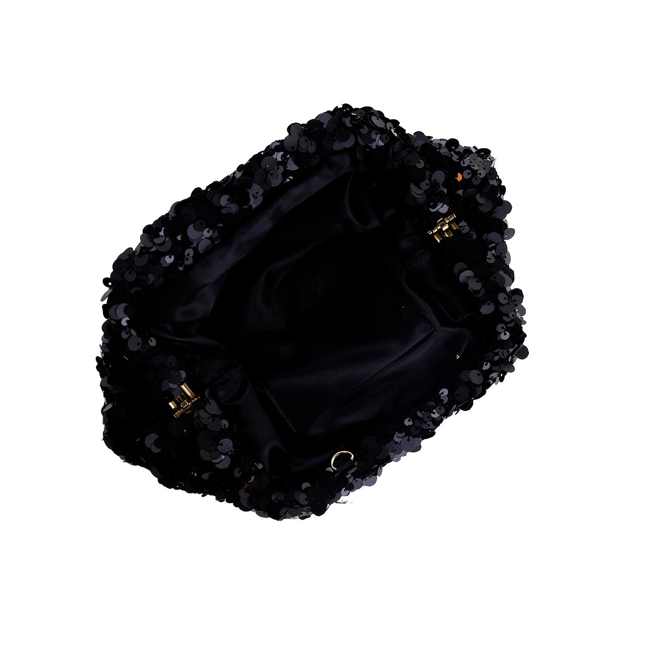 Thea Clutch - Paillet Sort (FORUDBESTILLING)