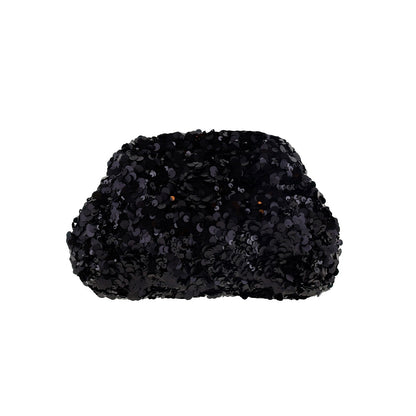 Thea Clutch - Paillet Sort (FORUDBESTILLING)