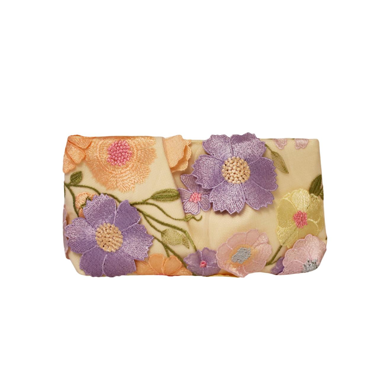 Emilia Taske - Beige/Lilla Multi