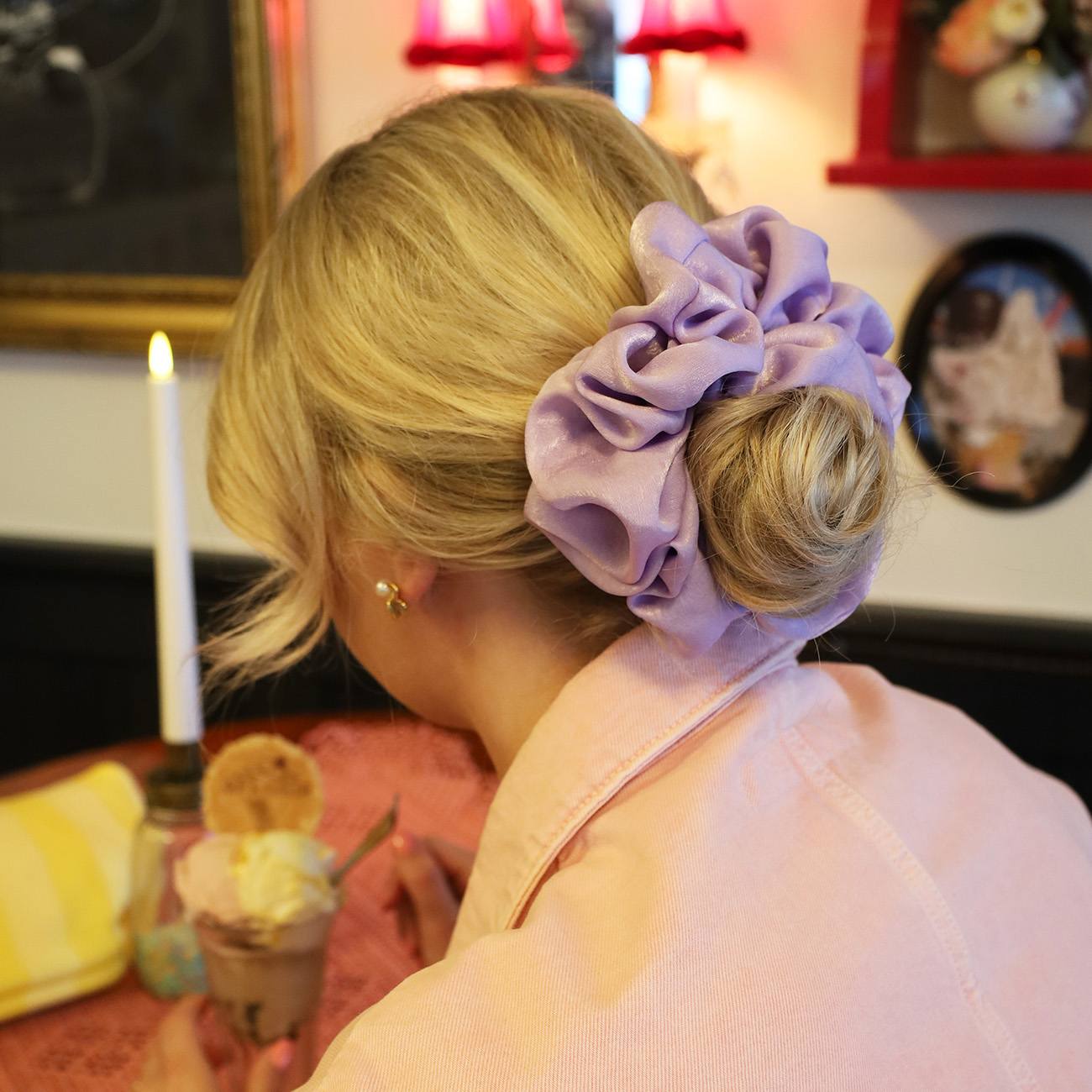 Isabella Scrunchie - Pastel Lilla