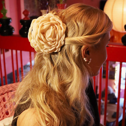 Daisy Hårklemme - Stor - Råhvid