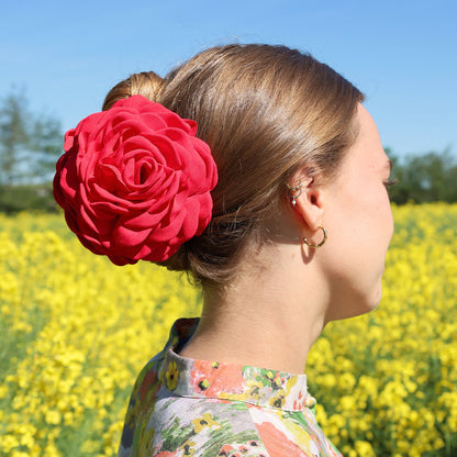 Daisy Hårklemme - Stor - Rød