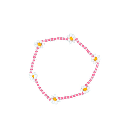 Armbånd Små Blomster - Rosa