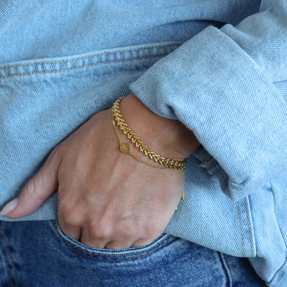 Cecilia Armbånd - Forgyldt