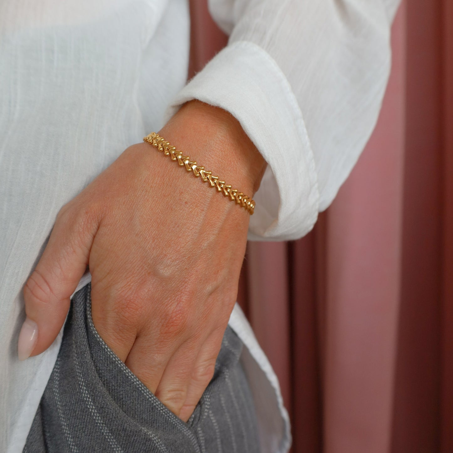 Cecilia Armbånd - Forgyldt