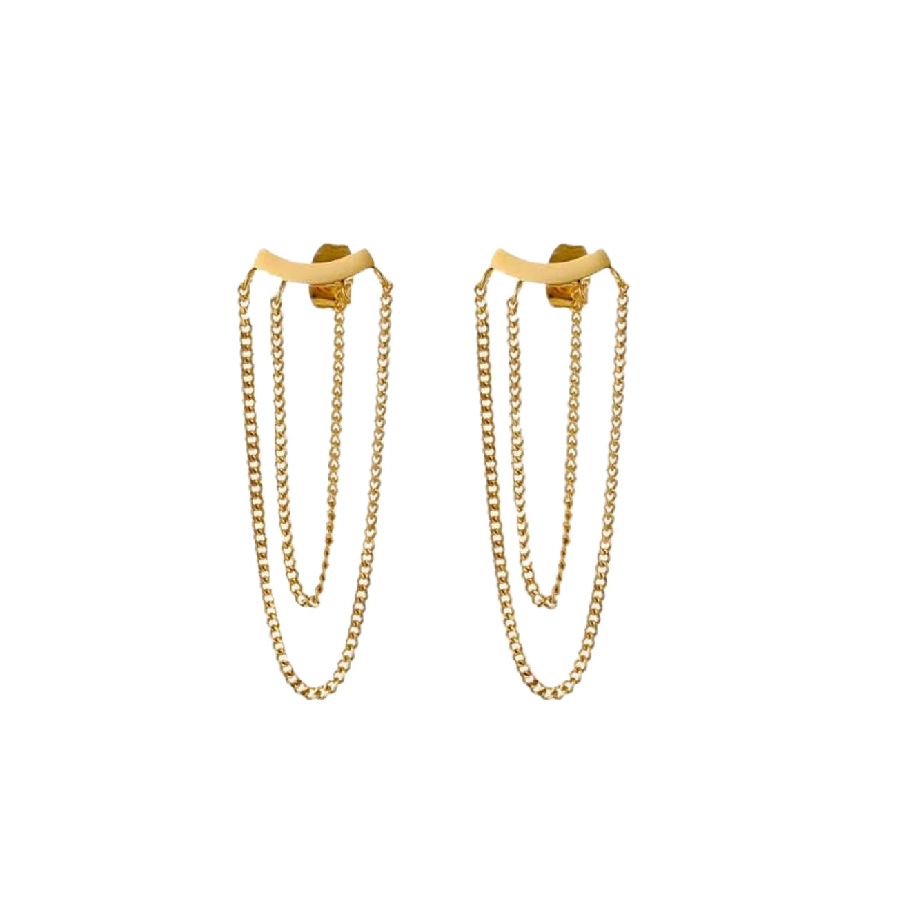 Isa Øreringe - Forgyldt