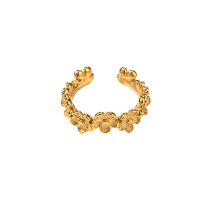 Flower Ring - Forgyldt