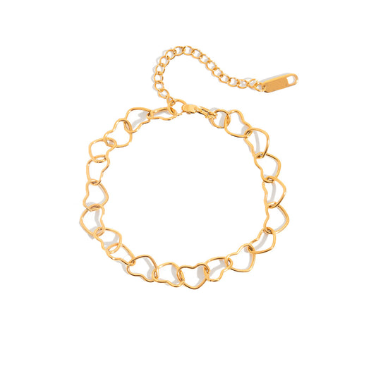Hearts Armbånd - Forgyldt