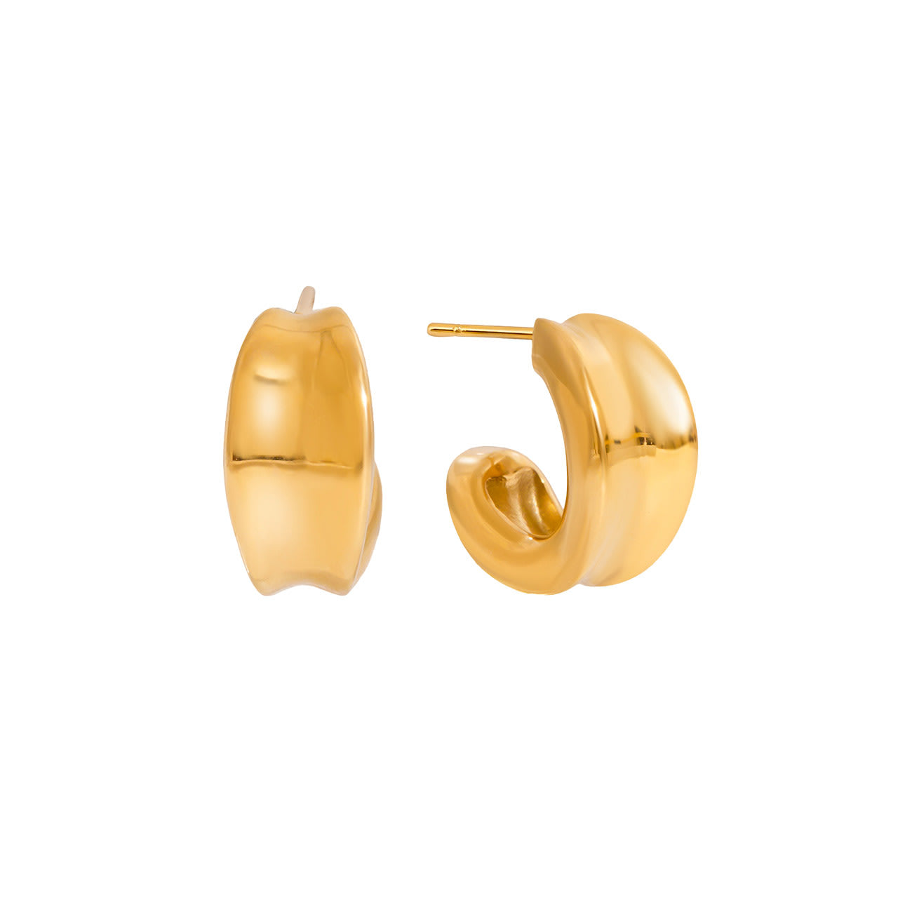 Verena Øreringe - Forgyldt