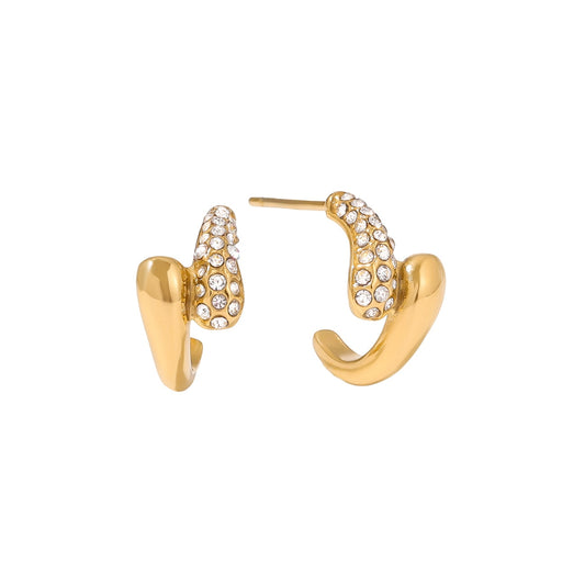 Elara Øreringe - Forgyldt