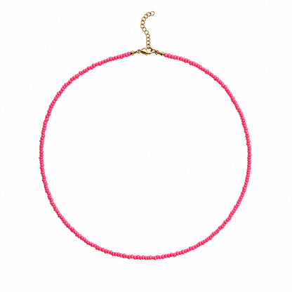 Ella Halskæde - Mørk Rosa