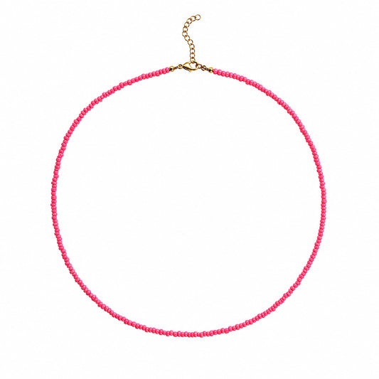 Ella Halskæde - Mørk Rosa