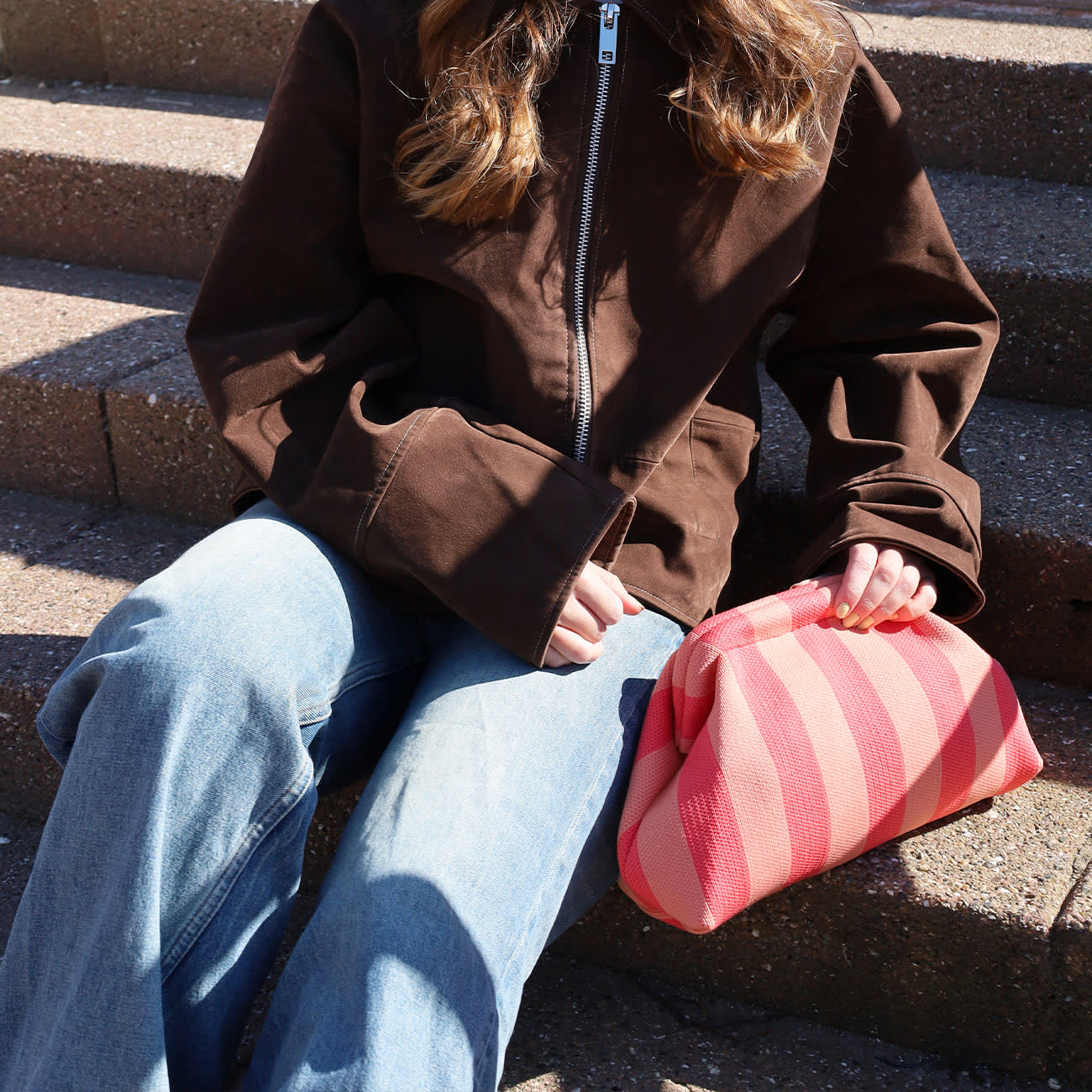 Alba Clutch - Koral/Fersken