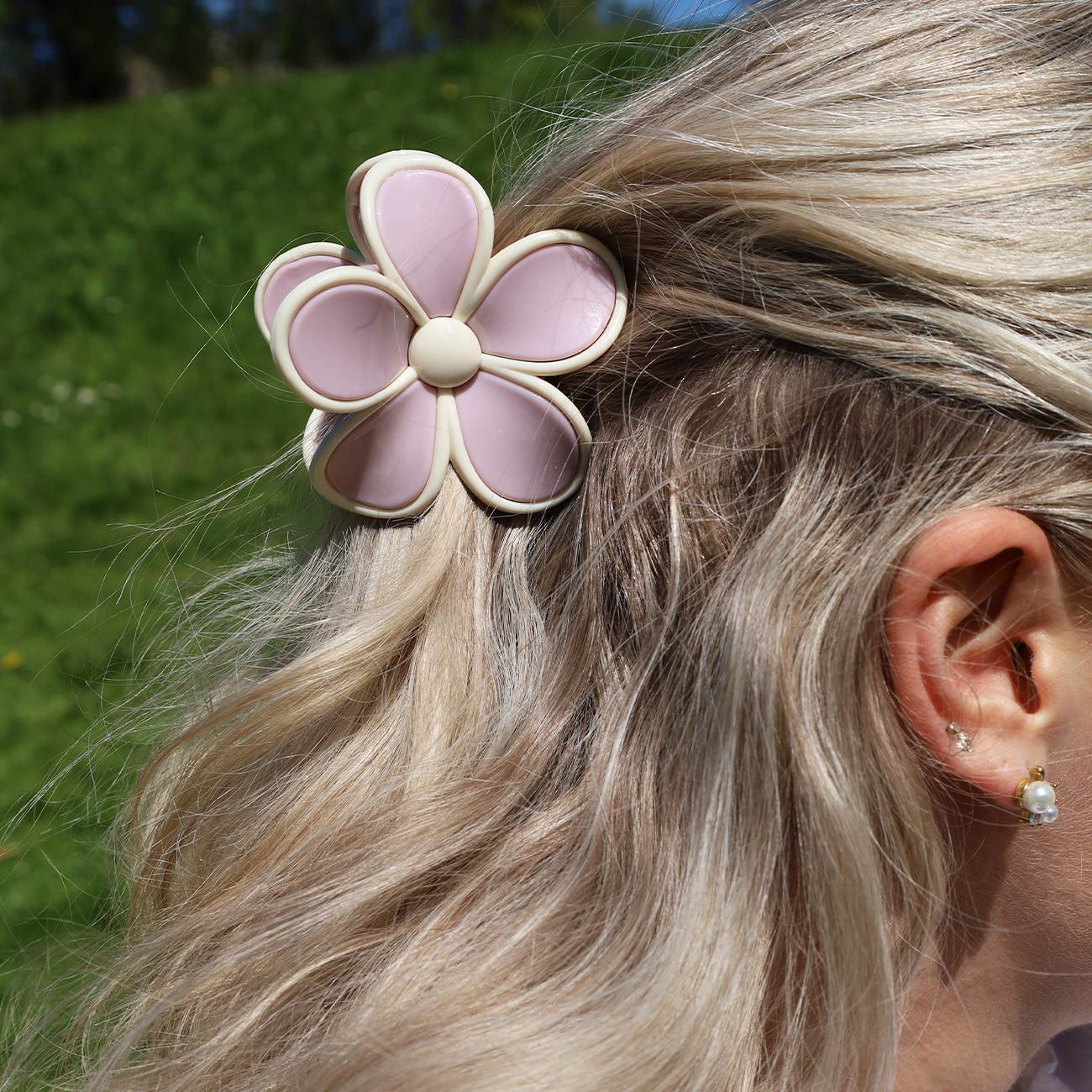 Flora Hårklemme - Rosa
