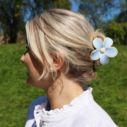 Flora Hårklemme - Lyseblå