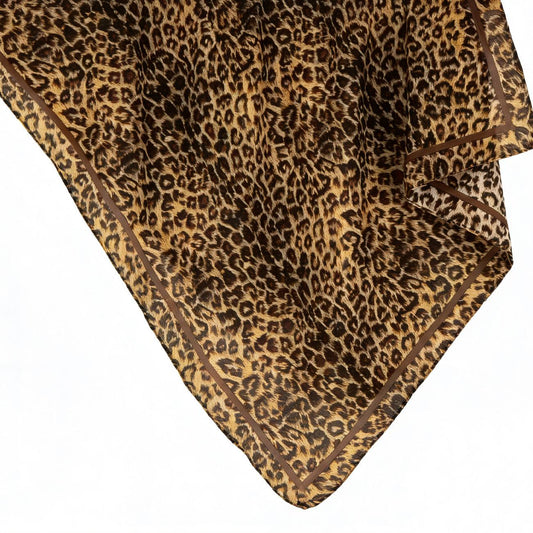 Callie Tørklæde - Brun/Leo (FORUDBESTILLING)