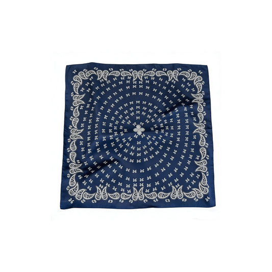 Callie Tørklæde - Navy/Paisley (FORUDBESTILLING)