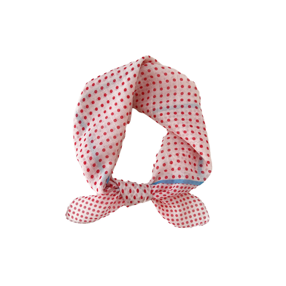 Lilo Tørklæde - Hvid/Rød Prikker