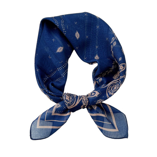 Tiana Tørklæde - Navy/Taupe