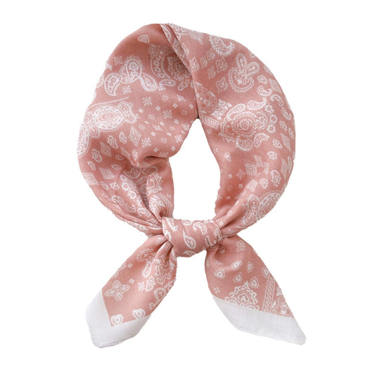 Tiana Tørklæde - Rosa/Paisley