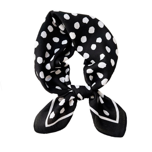 Tiana Tørklæde - Sort/Prikker