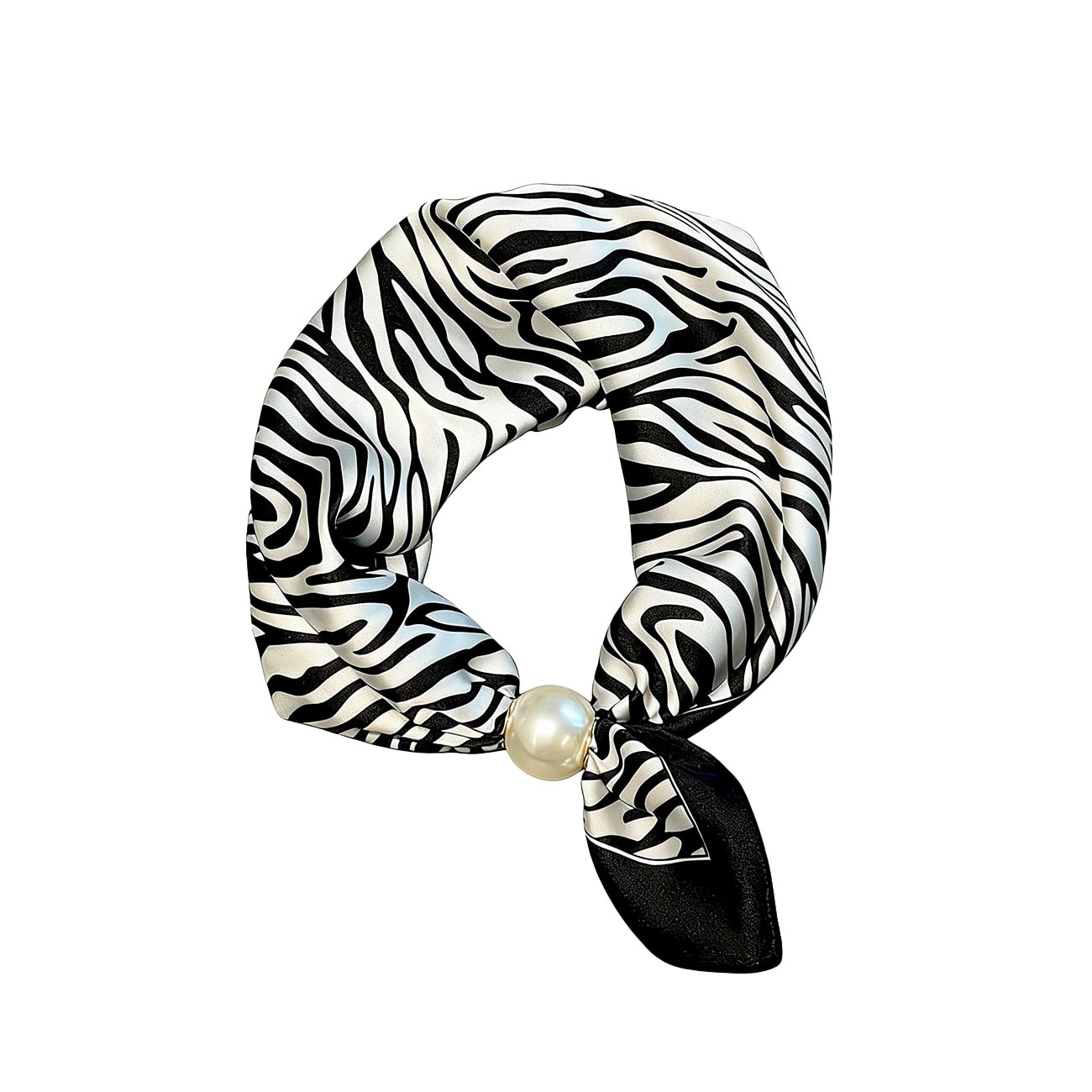 Nova Tørklæde - Sort/Hvid Zebra (FORUDBESTILLING)