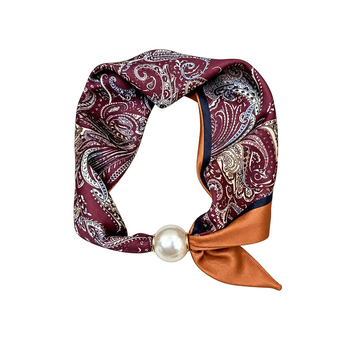 Nova Tørklæde - Paisley Bordeaux/Brun (FORUDBESTILLING)