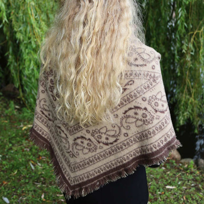 Margot Tørklæde - Paisley Beige/Nougat (FORUDBESTILLING)