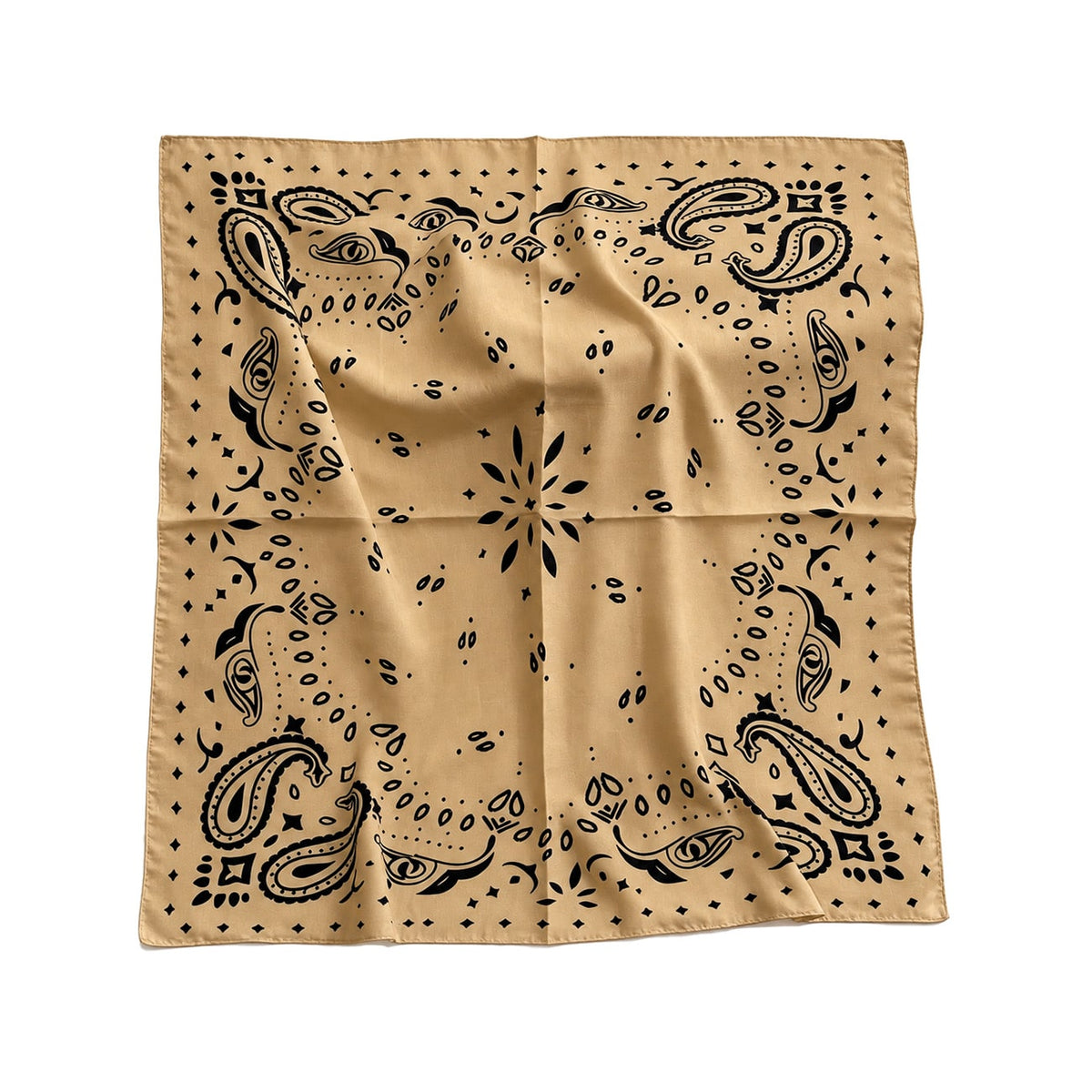 Cleo Tørklæde - Paisley Khaki/Sort (FORUDBESTILLING)