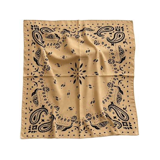 Cleo Tørklæde - Paisley Khaki/Sort (FORUDBESTILLING)