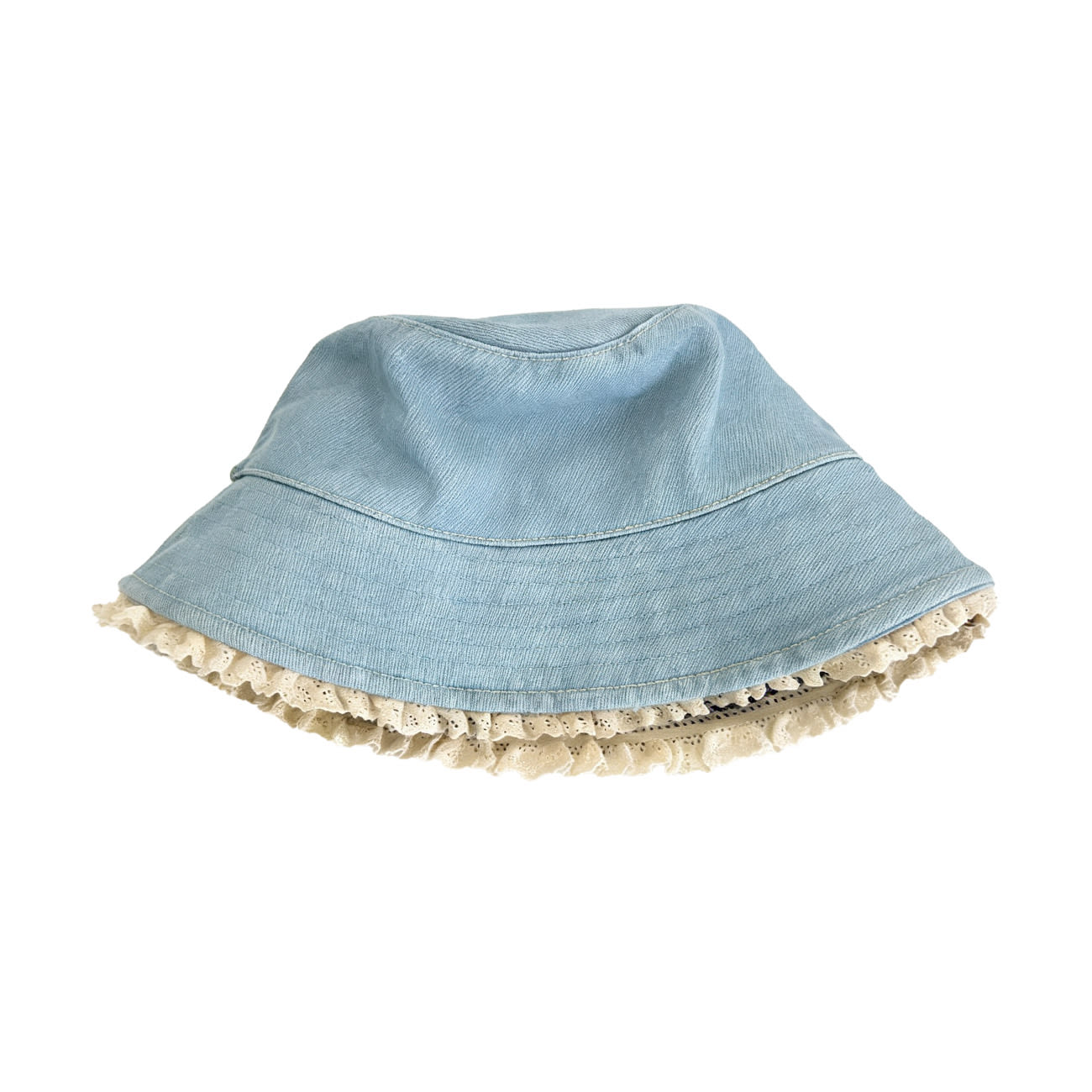 Kimberley Bøllehat - Lys Denim Flæse (FORUDBESTILLING)