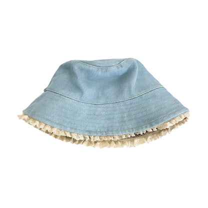 Kimberley Bøllehat - Lys Denim Flæse (FORUDBESTILLING)