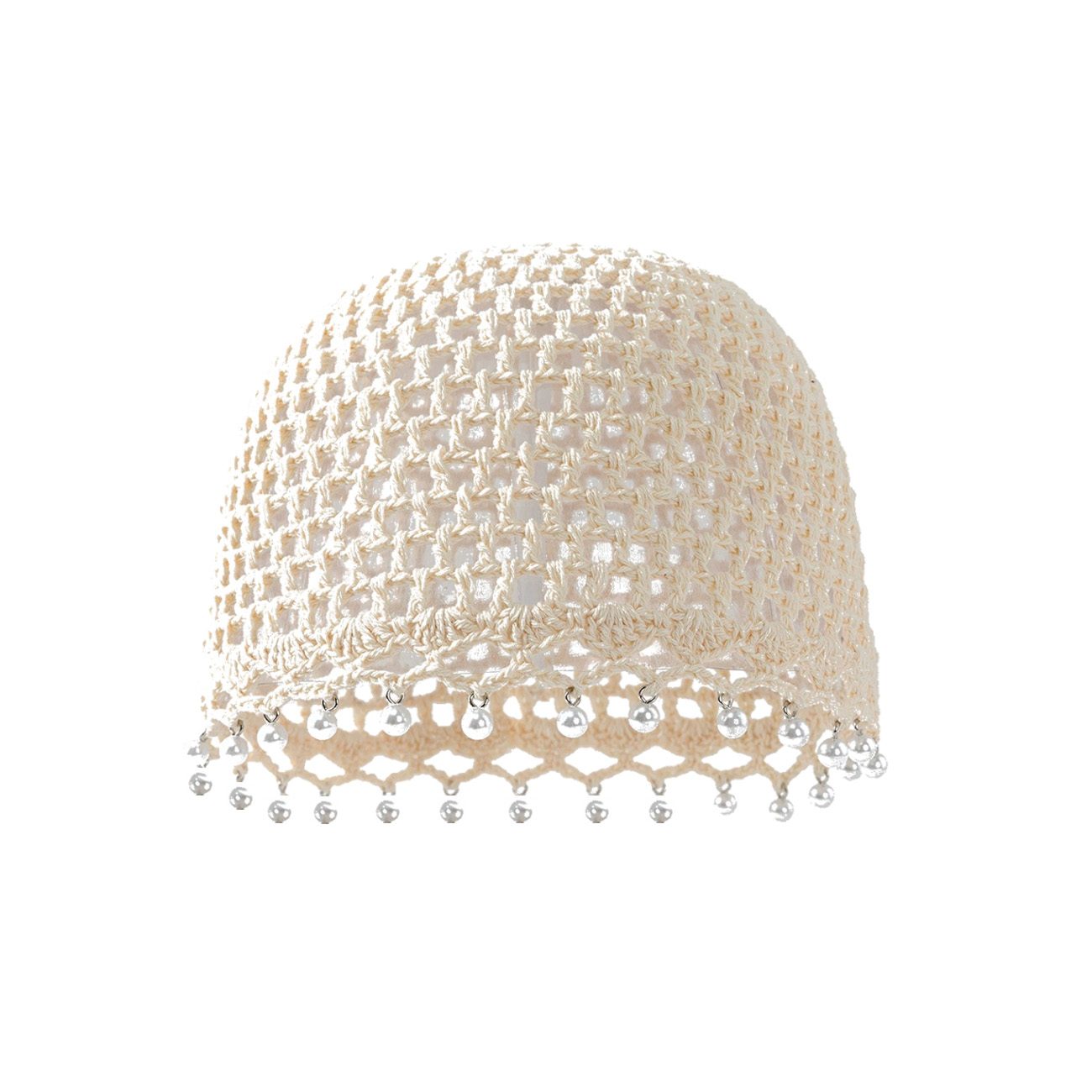 Zola Hæklet Skull Hat - Creme