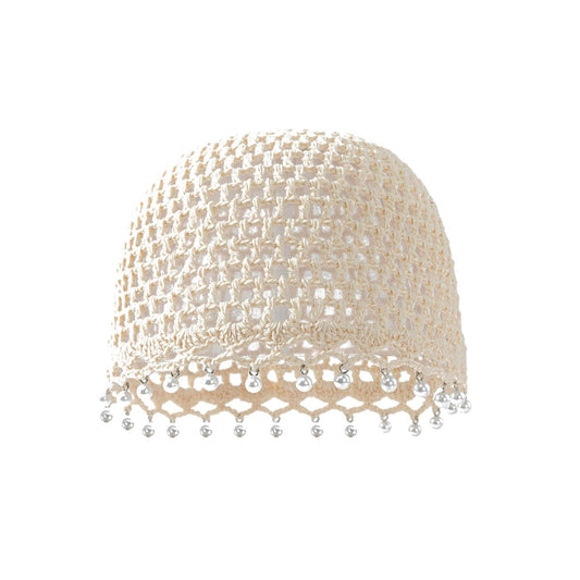 Zola Hæklet Skull Hat - Creme (FORUDBESTILLING)