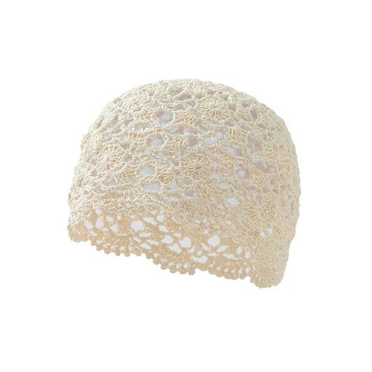 Elara Hæklet Skull Hat - Creme (FORUDBESTILLING)