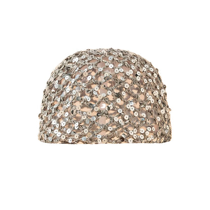 Fiona Hæklet Skull Hat - Grå