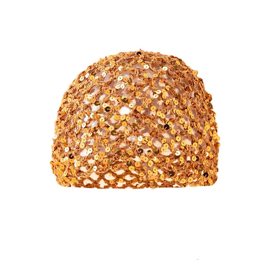 Fiona Hæklet Skull Hat - Brun (FORUDBESTILLING)