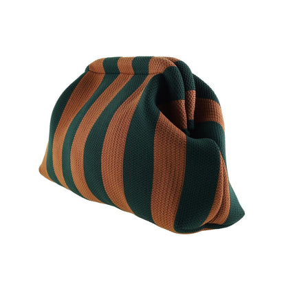 Alba Clutch - Brun/Flaskegrøn