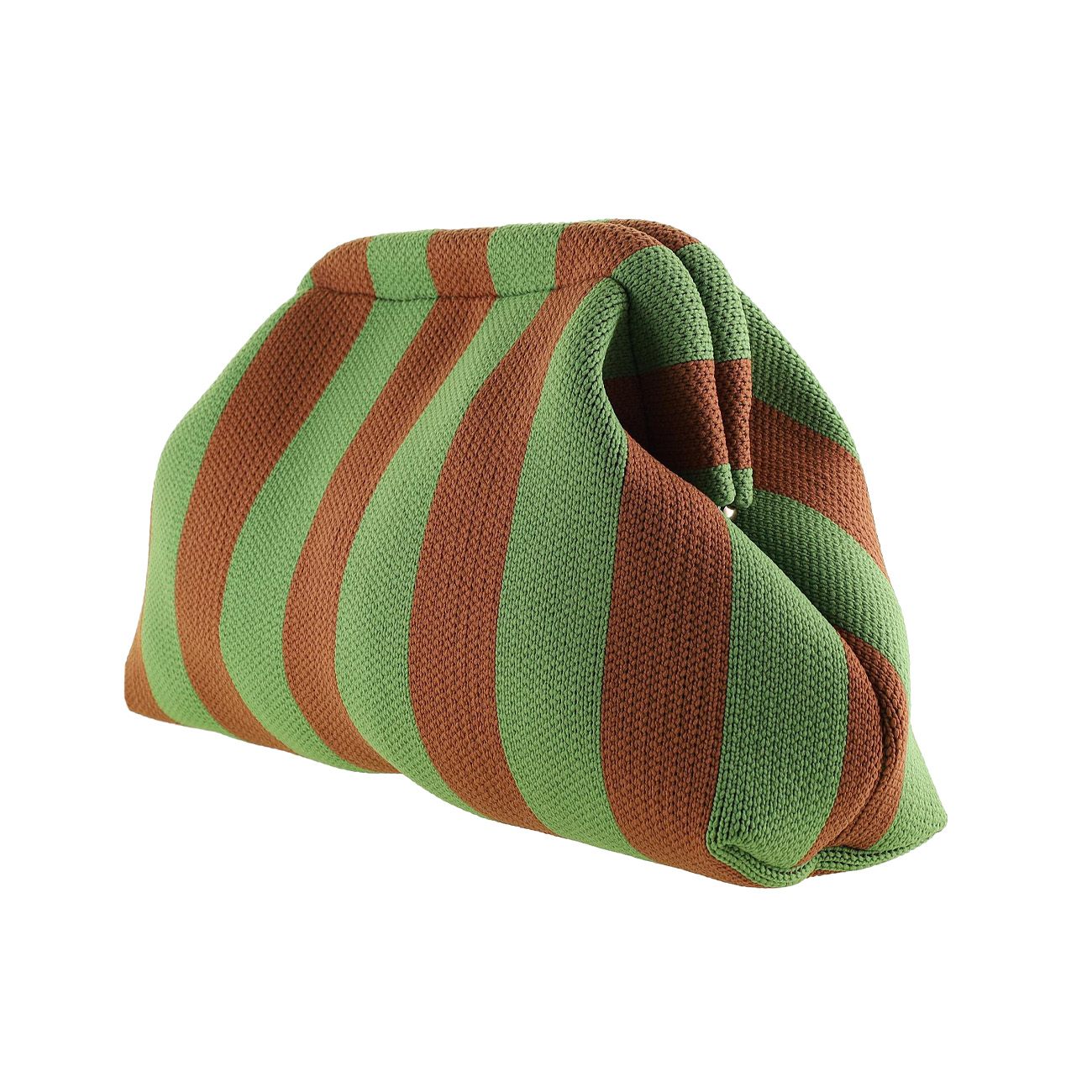 Alba Clutch - Brun/Lys Grøn