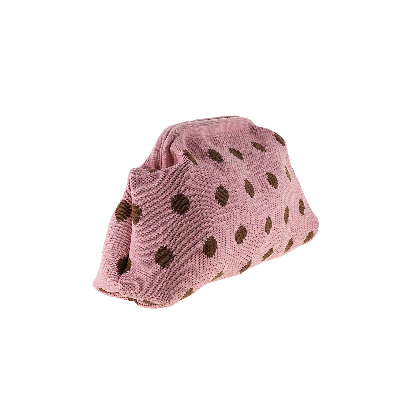 Alba Clutch - Prikker Rosa/Brun