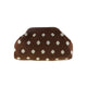 Alba Clutch - Prikker Brun/Creme