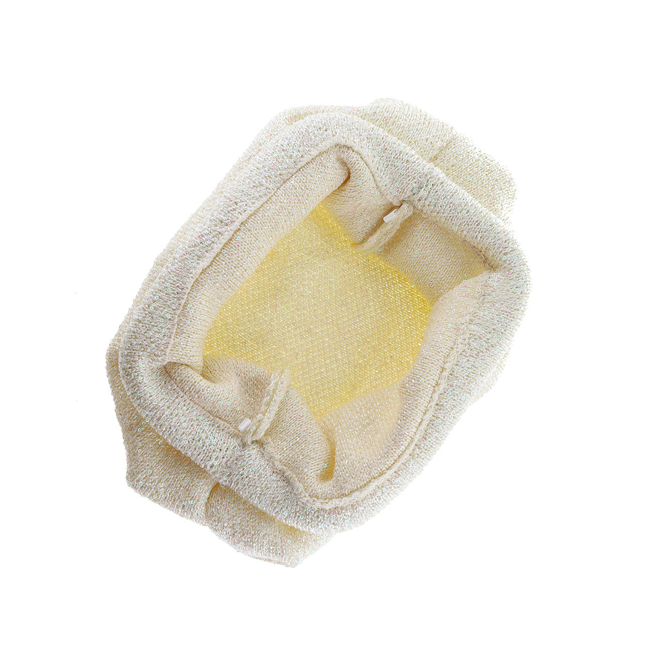 Alba Clutch - Råhvid Glimmer (FORUDBESTILLING)