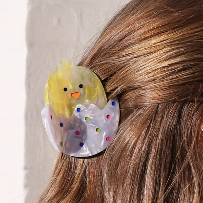 Påskekylling Hårklemme - Gul/Multi