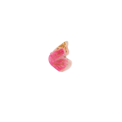 Mini Nælde Sommerfugl Hårklemme - Rosa