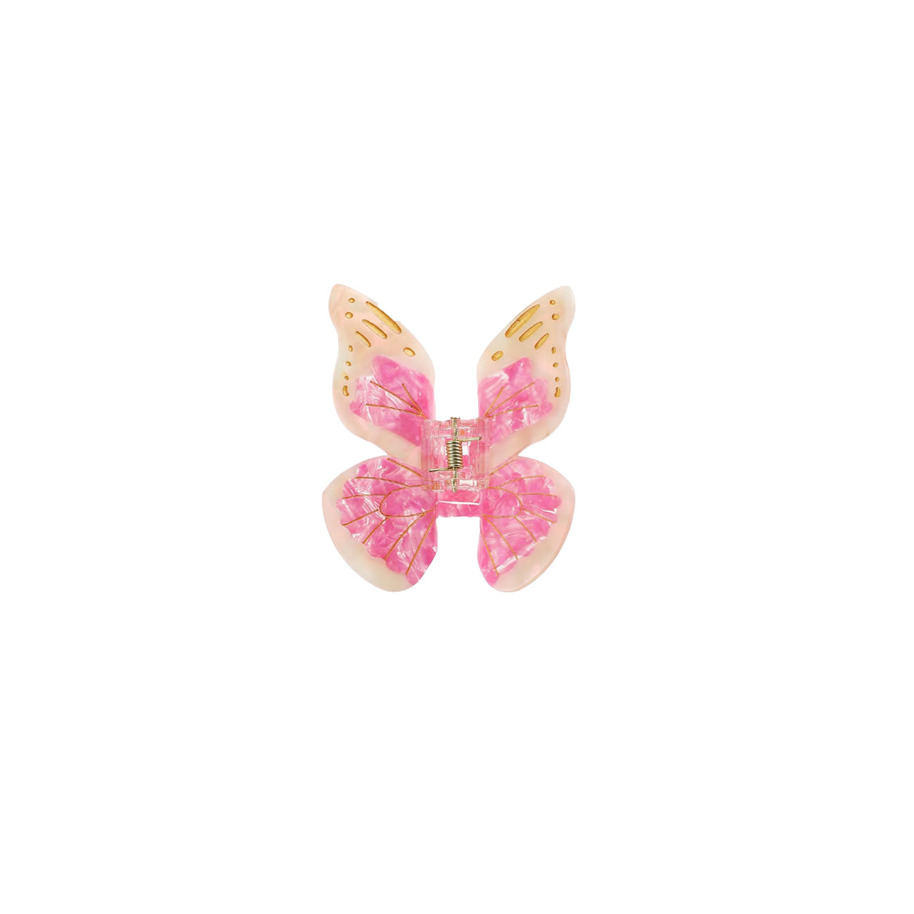 Mini Nælde Sommerfugl Hårklemme - Rosa (FORUDBESTILLING)