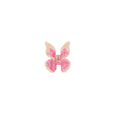 Mini Nælde Sommerfugl Hårklemme - Rosa