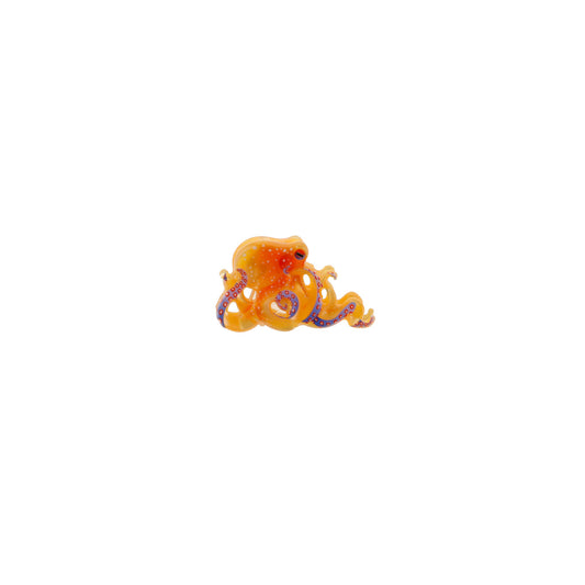 Mini Blæksprutte Hårklemme - Orange