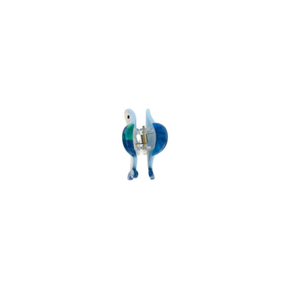 Mini Sild Hårklemme - Blå/Hvid