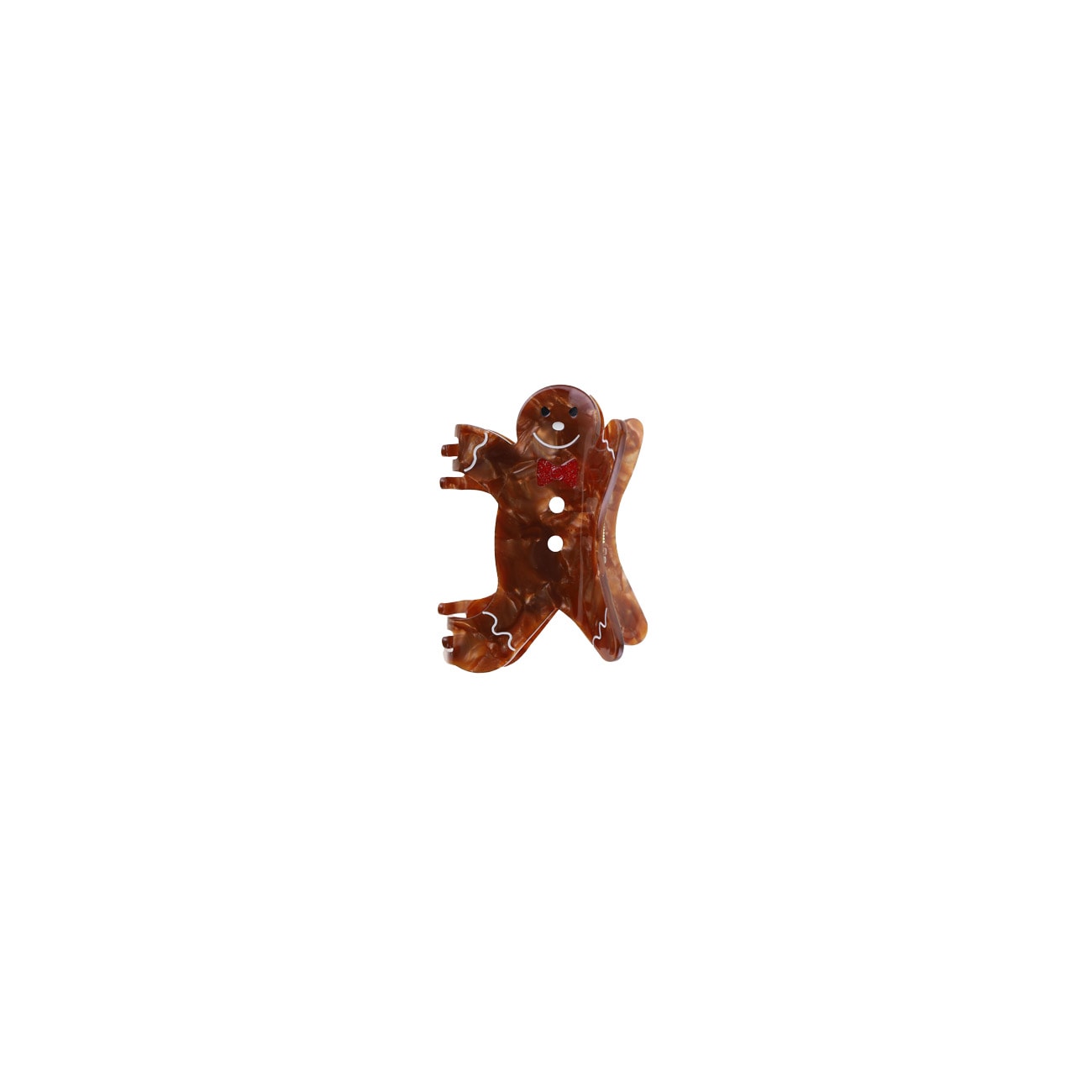 Mini Honningkagemand Hårklemme - Mørkebrun (FORUDBESTILLING)